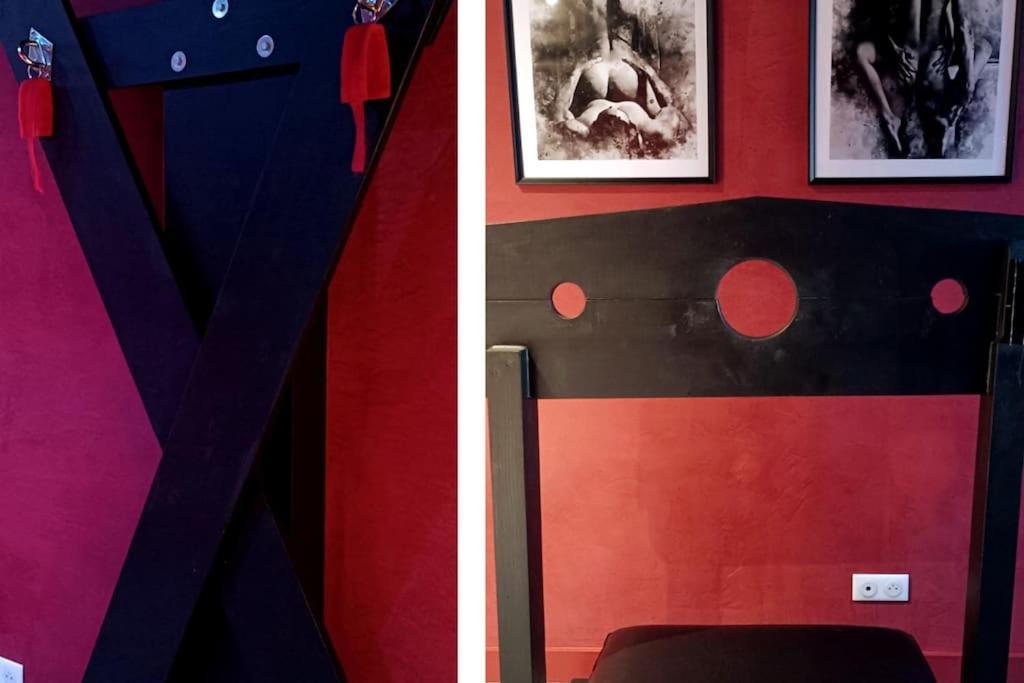 Appartement Balneo Et Sauna Prives The Red Room Могио Екстериор снимка